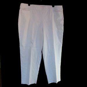 Alfred Dunner Allure White Pants SZ 18 Short